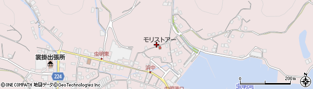岡山県瀬戸内市邑久町虫明4611周辺の地図
