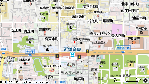 〒630-8237 奈良県奈良市中筋町の地図