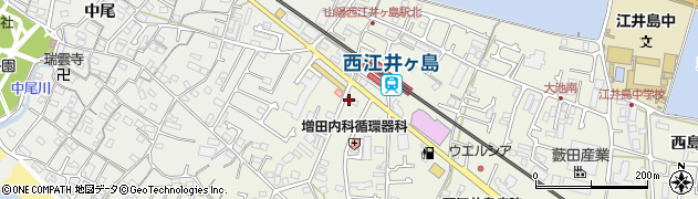 兵庫県明石市大久保町西島798周辺の地図