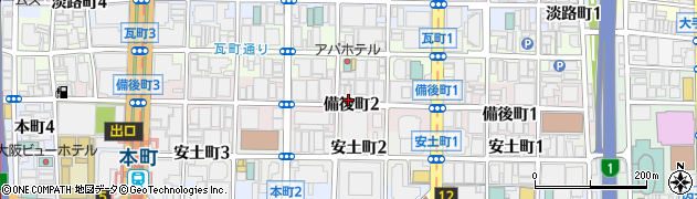 いけだ家 堺筋本町周辺の地図