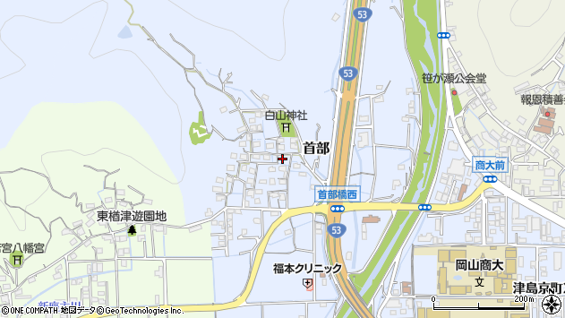 〒701-1201 岡山県岡山市北区首部の地図