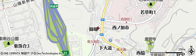 兵庫県神戸市須磨区車獅堀1056-6周辺の地図