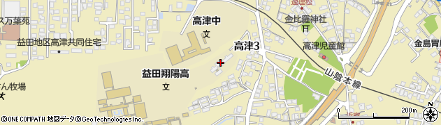 島根県立益田翔陽高等学校　寄宿舎周辺の地図
