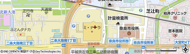 奈良いきものミュージアム周辺の地図