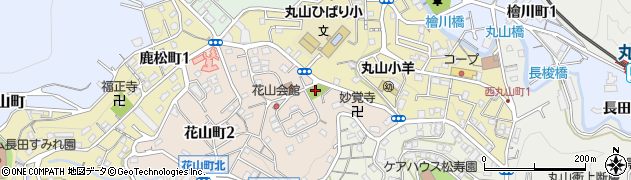 花山公園周辺の地図