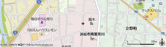 静岡県浜松市中央区四本松町周辺の地図