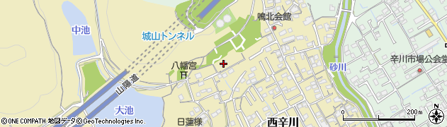岡山県岡山市北区西辛川1100周辺の地図