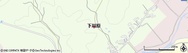三重県伊賀市下川原周辺の地図