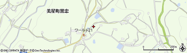 岡山県井原市美星町黒忠1022周辺の地図