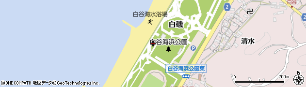 愛知県田原市白磯周辺の地図