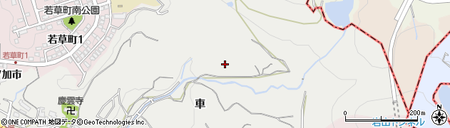 兵庫県神戸市須磨区車（中山ノ田）周辺の地図