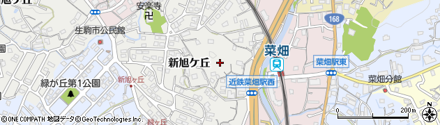 奈良県生駒市新旭ケ丘7周辺の地図