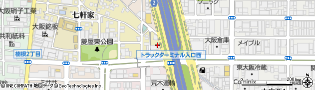 大阪府東大阪市七軒家1周辺の地図