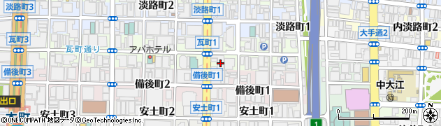 株式会社日新　大阪営業第一部営業第三課周辺の地図