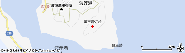 竜王埼灯台周辺の地図