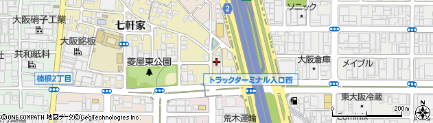 大阪府東大阪市七軒家2周辺の地図