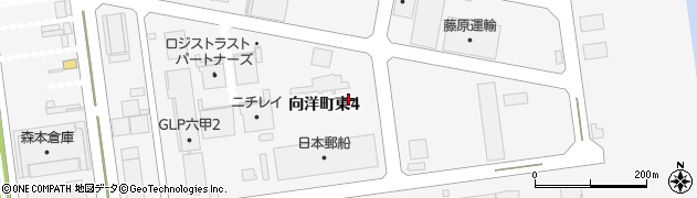 兵庫県神戸市東灘区向洋町東周辺の地図