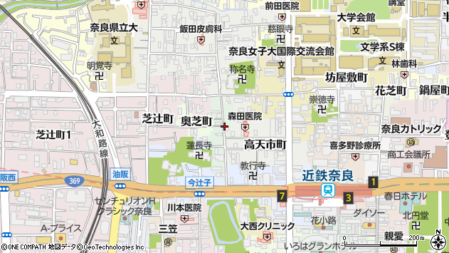 〒630-8255 奈良県奈良市阪新屋町の地図