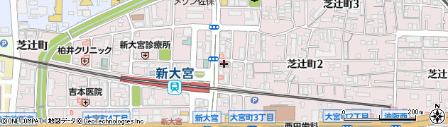 アパマンショップ丸和不動産　奈良新大宮店周辺の地図