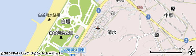 愛知県田原市白谷町清水39周辺の地図