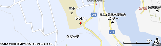 大島町立つつじ小学校周辺の地図