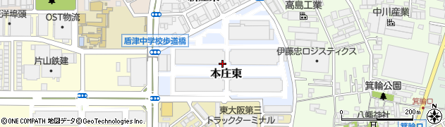 大阪府東大阪市本庄東周辺の地図