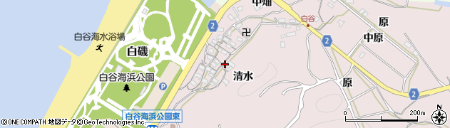 愛知県田原市白谷町清水31周辺の地図