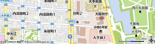 大阪府大阪市中央区谷町2丁目2-13周辺の地図