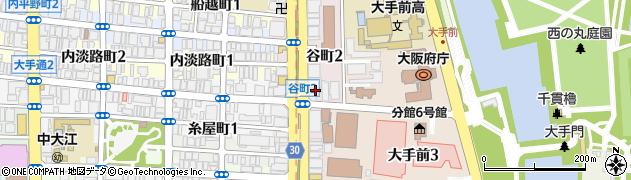 大阪府大阪市中央区谷町2丁目2-18周辺の地図