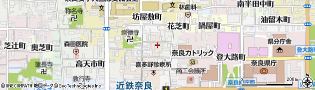 奈良県奈良市大豆山突抜町周辺の地図