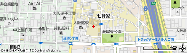 大阪府東大阪市七軒家17周辺の地図