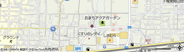 岡山雄町郵便局周辺の地図