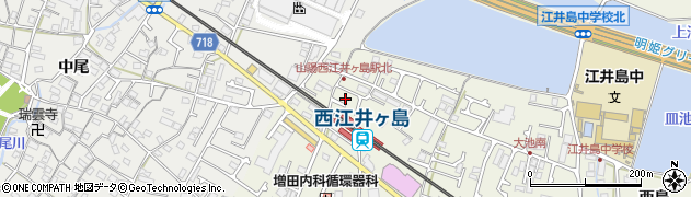 兵庫県明石市大久保町西島804周辺の地図