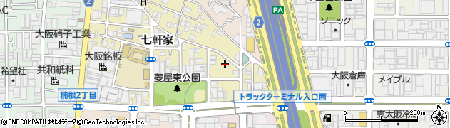 大阪府東大阪市七軒家4周辺の地図