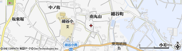 愛知県豊橋市細谷町（南丸山）周辺の地図