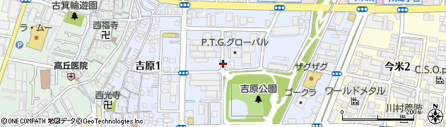 大阪府東大阪市吉原周辺の地図