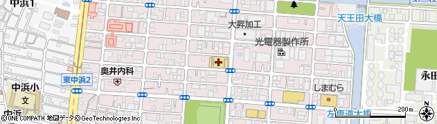 生活協同組合　おおさかパルコープ東中浜店周辺の地図