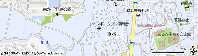 三重県津市垂水2010周辺の地図