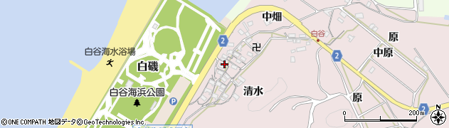 愛知県田原市白谷町清水47周辺の地図