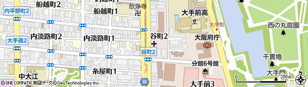 大阪府大阪市中央区谷町2丁目2-22周辺の地図