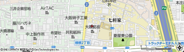 大阪府東大阪市七軒家18周辺の地図