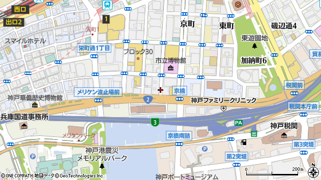 〒650-0024 兵庫県神戸市中央区海岸通の地図