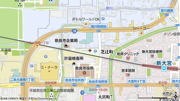 〒630-8011 奈良県奈良市北新町の地図