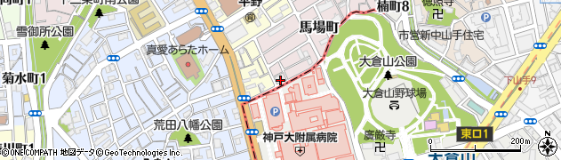兵庫県神戸市兵庫区馬場町16周辺の地図