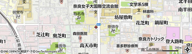 奈良県奈良市内侍原町周辺の地図