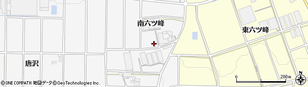 愛知県豊橋市西七根町（南六ツ峰）周辺の地図