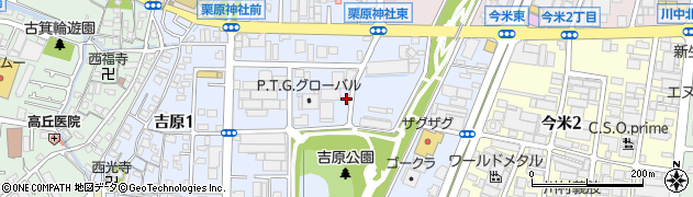 大阪府東大阪市吉原2丁目周辺の地図