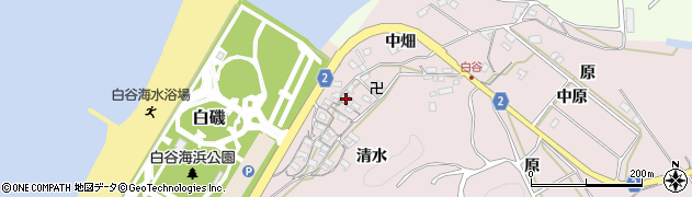 愛知県田原市白谷町清水17周辺の地図
