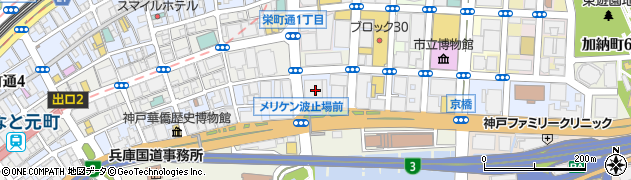 兵庫県農業会館周辺の地図