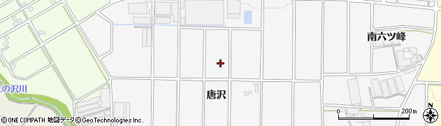 愛知県豊橋市西七根町（唐沢）周辺の地図